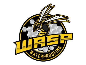 WASP WATERPROOFING logo design by daywalker