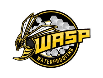 WASP WATERPROOFING logo design by daywalker