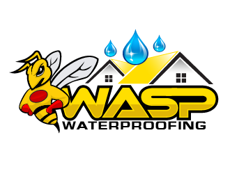 WASP WATERPROOFING logo design by THOR_