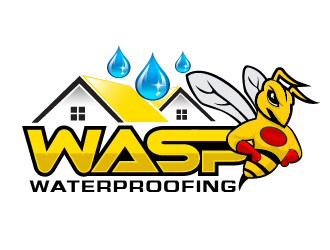WASP WATERPROOFING logo design by THOR_