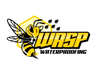 WASP WATERPROOFING logo design by jaize