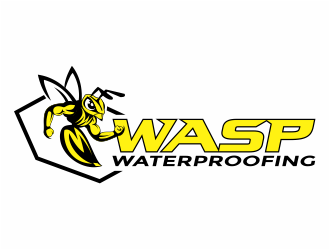 WASP WATERPROOFING logo design by mutafailan