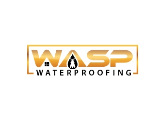 WASP WATERPROOFING logo design by ZQDesigns