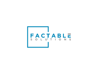 Factable Solutions logo design by haidar