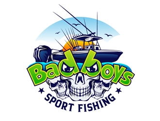 Bad Boys Sport Fishing  logo design by DreamLogoDesign