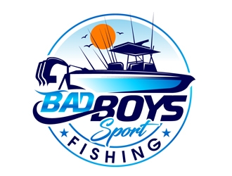 Bad Boys Sport Fishing  logo design by DreamLogoDesign