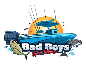 Bad Boys Sport Fishing  logo design by Suvendu
