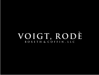 VOIGT, RODÈ, BOXETH & COFFIN, LLC logo design by bricton