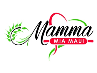 Mamma Mia Maui  logo design by MAXR
