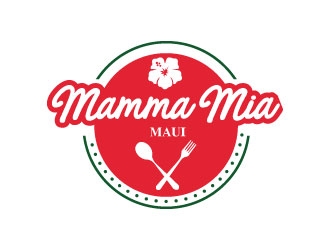 Mamma Mia Maui  logo design by Suvendu