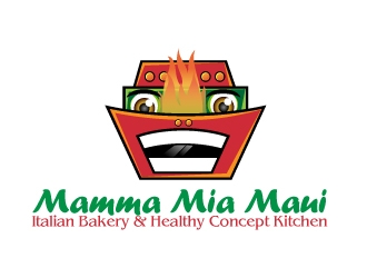 Mamma Mia Maui  logo design by Dawnxisoul393