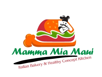 Mamma Mia Maui  logo design by Dawnxisoul393