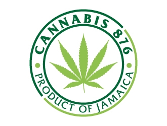 Cannabis 876 -Product Of Jamaica- logo design by ElonStark