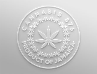 Cannabis 876 -Product Of Jamaica- logo design by AYATA