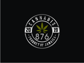 Cannabis 876 -Product Of Jamaica- logo design by bricton