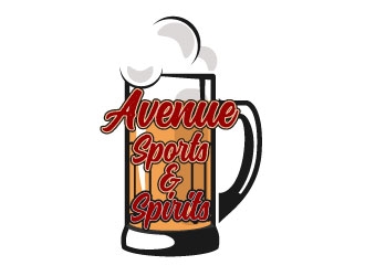 Avenue Sports & Spirits  logo design by AYATA