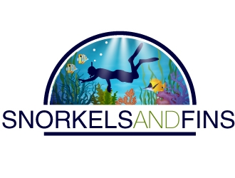 SnorkelsAndFins.com logo design by Xeon