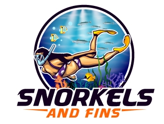 SnorkelsAndFins.com logo design by Xeon