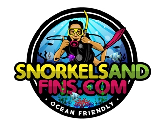 SnorkelsAndFins.com logo design by DreamLogoDesign