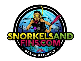 SnorkelsAndFins.com logo design by DreamLogoDesign