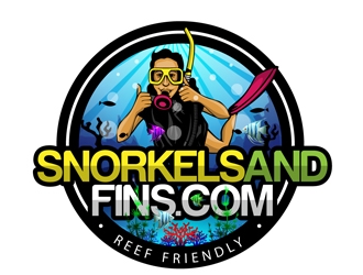 SnorkelsAndFins.com logo design by DreamLogoDesign