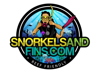 SnorkelsAndFins.com logo design by DreamLogoDesign