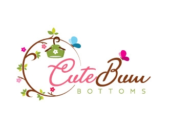 Cute Bum Bottoms logo design by REDCROW