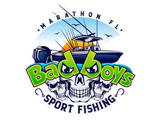 Bad Boys Sport Fishing  logo design by DreamLogoDesign