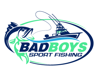 Bad Boys Sport Fishing  logo design by THOR_