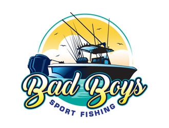 Bad Boys Sport Fishing  logo design by frontrunner