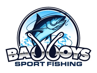 Bad Boys Sport Fishing  logo design by daywalker