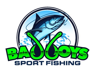 Bad Boys Sport Fishing  logo design by daywalker