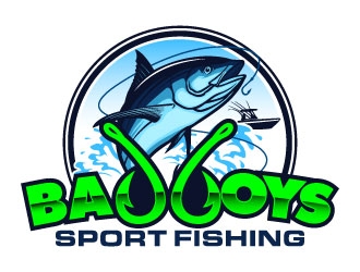Bad Boys Sport Fishing  logo design by daywalker