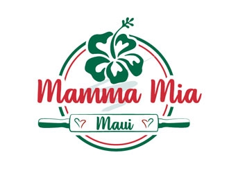 Mamma Mia Maui  logo design by frontrunner