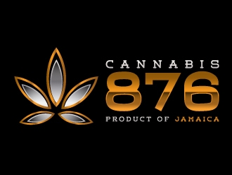 Cannabis 876 -Product Of Jamaica- logo design by akilis13