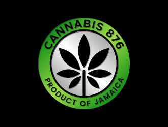Cannabis 876 -Product Of Jamaica- logo design by lexipej