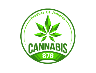 Cannabis 876 -Product Of Jamaica- logo design by Andri