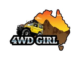 4WD GIRL logo design by kasperdz