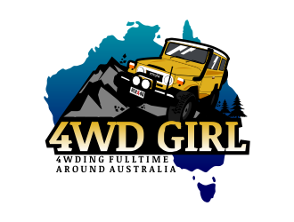 4WD GIRL logo design by andriandesain