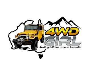 4WD GIRL logo design by fantastic4
