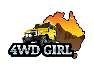 4WD GIRL logo design by kasperdz