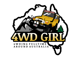4WD GIRL logo design by andriandesain