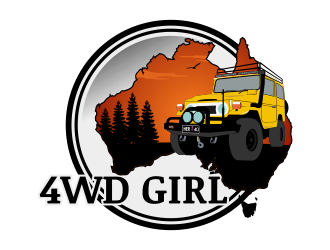 4WD GIRL logo design by Kruger
