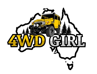 4WD GIRL logo design by DreamLogoDesign