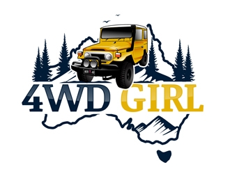 4WD GIRL logo design by DreamLogoDesign