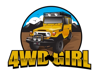4WD GIRL logo design by DreamLogoDesign