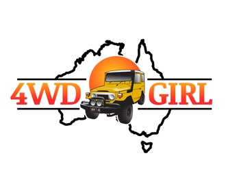 4WD GIRL logo design by DreamLogoDesign