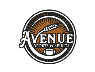 Avenue Sports & Spirits  logo design by desynergy