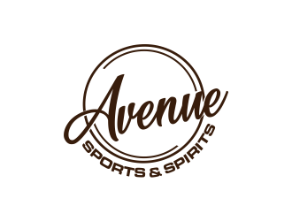 Avenue Sports & Spirits  logo design by afra_art