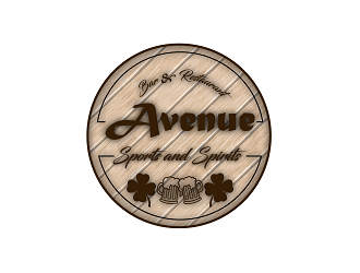Avenue Sports & Spirits  logo design by bulatITA